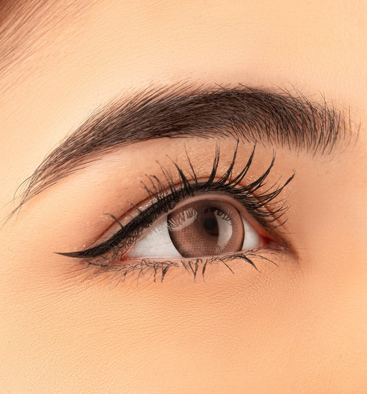 Honey Brown Anime Powered Eyes Soft Lens