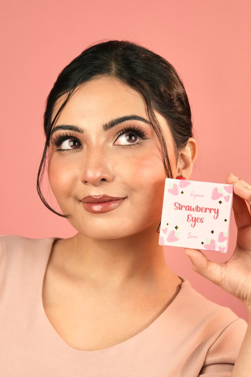 Strawberry Boba Big Diameter Soft Lens